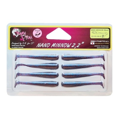 Силикон. приманки Crazy Fish NANO MINNOW 2.2  22-55-99-6 