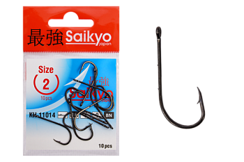 Крючки Saikyo KH-11014 BAIT HOLDER BN № 2 (10шт.)