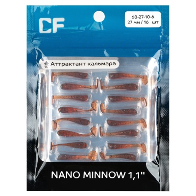 Силикон. приманки Crazy Fish Nano minnow 1.1 68-27-10-6