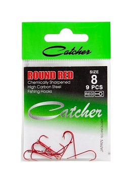 Крючок Catcher Round  Red  № 8