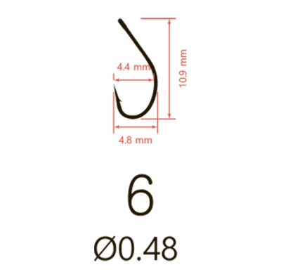 Крючки Saikyo KH-10014 Maruseigo BN № 6 (10шт.)