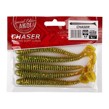 Силиконовая приманка AKKOI CHASER 100mm SC02