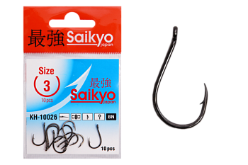 Крючки Saikyo KH-10026 Chinu Ring BN № 3 (10шт.)