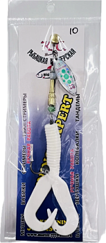 Блесна вертушка тандем с селиконом