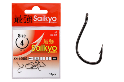 Крючки Saikyo KH-10003 Tanago BN № 4 (10шт.)