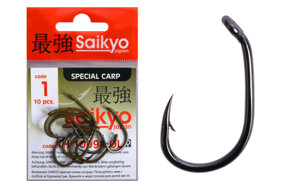 Крючки Saikyo KH-10098 CLEVER CARP ОL № 1 (10шт.)
