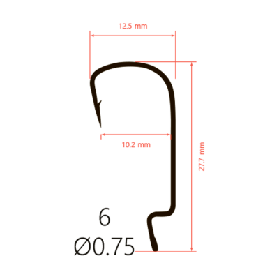 Крючки Saikyo BS-3324 BN № 6 (10шт.)