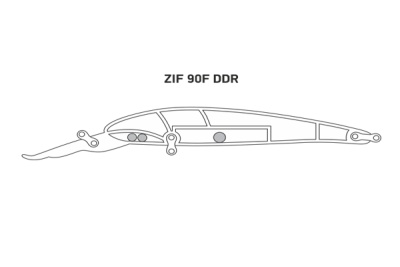 Воблер LureMax ZIF 90F DDR-039 8,5гр. плавающий