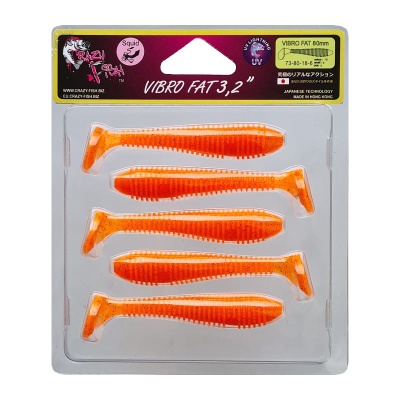 Силикон. приманки Crazy Fish Vibro Fat 3.2  73-80-18-6