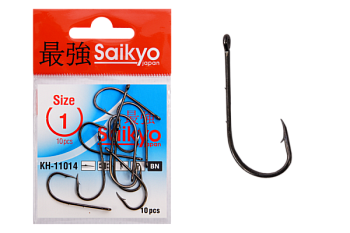 Крючки Saikyo KH-11014 BAIT HOLDER BN № 1 (10шт.)