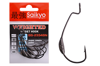 Крючки Saikyo BS-2334 Weighted BN № 3/0 (5шт.)