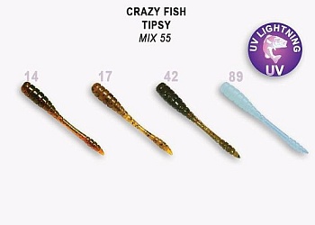 Силикон. приманки Crazy Fish TIPSY 2 9-50-M55-6