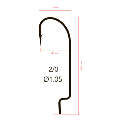 Крючки Saikyo BS-2311 BN №2\0 (10шт.)