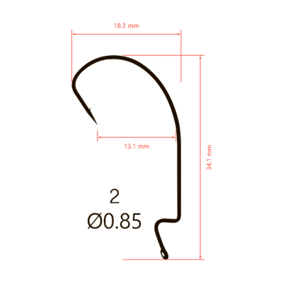 Крючки Saikyo BS-2315 BN № 2 (10шт.)