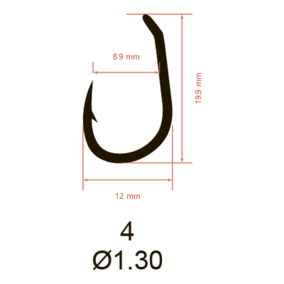 Крючки Saikyo KH-10098 CLEVER CARP BN № 4 (10шт.)