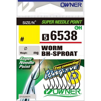 Крючок одинарный Owner 56538 №8