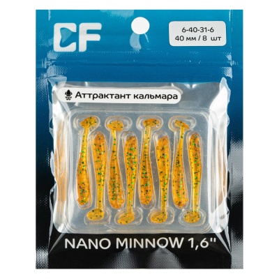 Силикон. приманки Crazy Fish NANO MINNOW 1.6  6-40-31-6 