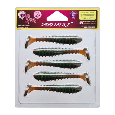 Силикон. приманки Crazy Fish Vibro Fat 3.2  73-80-14-6