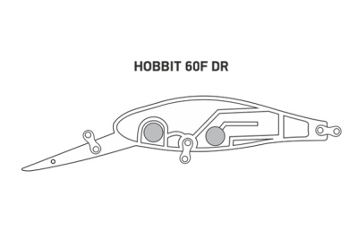 Воблер LureMax HOBBIT 60F DR-012 7гр. плавающий