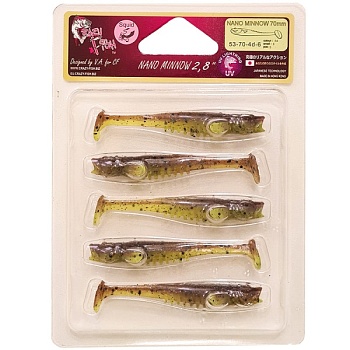 Силикон. приманки Crazy Fish NANO MINNOW 2.8  53-70-4d-7