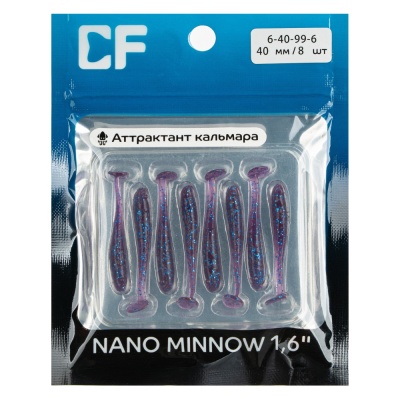 Силикон. приманки Crazy Fish NANO MINNOW 1.6  6-40-99-6 