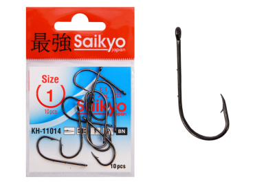 Крючки Saikyo KH-11014 BAIT HOLDER BN № 1 (10шт.)