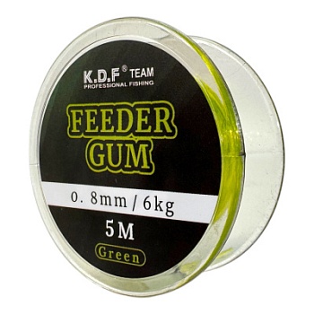 Фидерная резинка Feeder Gum 0,8мм 5м 6кг цв зеленый