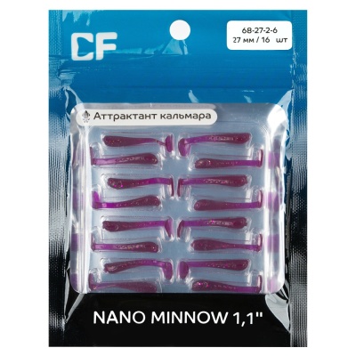 Силикон. приманки Crazy Fish Nano minnow 1.1 68-27-2-6