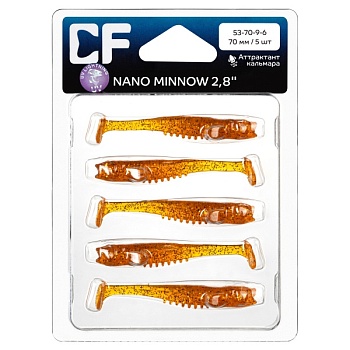 Силикон. приманки Crazy Fish NANO MINNOW 2.8  53-70-9-6
