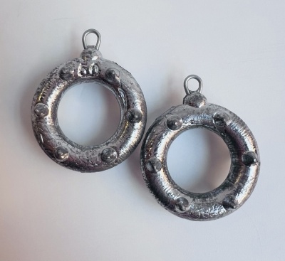 Кольцо с шипами  90гр (5 шт)