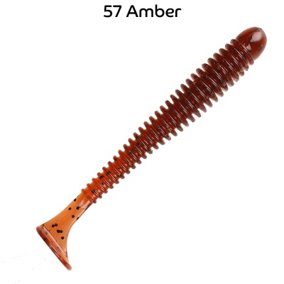 Силикон. приманки Crazy Fish Vibro Worm 3.  11-75-57-6