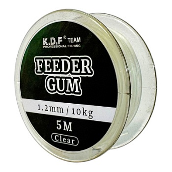 Фидерная резинка Feeder Gum 1,2мм 5м 10кг цв прозрачный