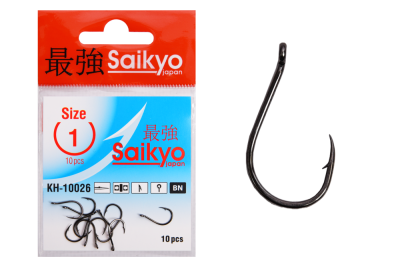Крючки Saikyo KH-10026 Chinu Ring BN № 1 (10шт.)