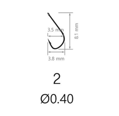 Крючки Saikyo KH-10006 Sode Ring BN № 2 (10шт.)