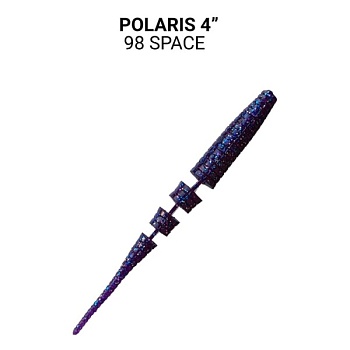 Силикон. приманки Crazy Fish Polaris 4.  38-100-98-6