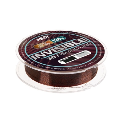 Леска AKKOI INVISIBLE 3D 150m chameleon-bronze 0.30mm 