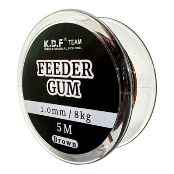 Фидерная резинка Feeder Gum 1мм 5м 8кг цв коричневый