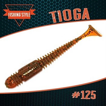 TIOGA 4" (102мм) уп.5 шт. #125 MOTOR OIL GREEN