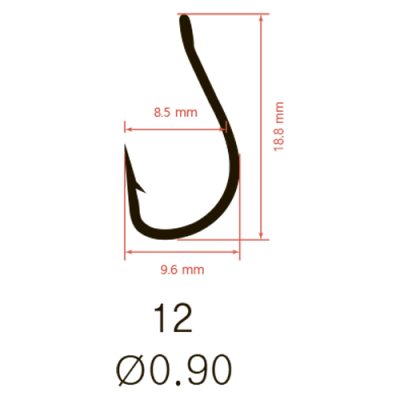 Крючки Saikyo KH-10003 Tanago BN № 12 (10шт.)