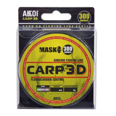 Леска AKKOIMASK CARP 3D 300m chameleon 0.35mm