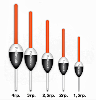 522  Поплавок из полиуретана " РАБОЧИЙ"  3гр. (10шт.)