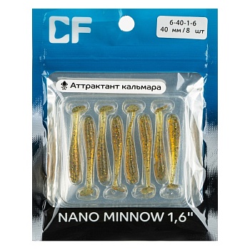 Силикон. приманки Crazy Fish NANO MINNOW 6-40-1-6 