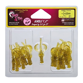 Силикон. приманки Crazy Fish Nimble 1.2  76-30-1-6