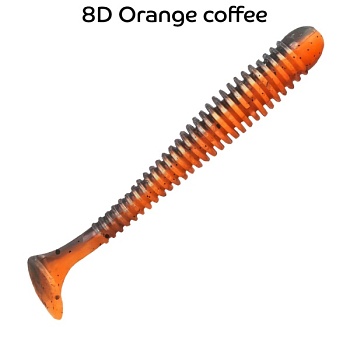 Силикон. приманки Crazy Fish Vibro Worm 3.4  13-85-8d-6-F плавающие 