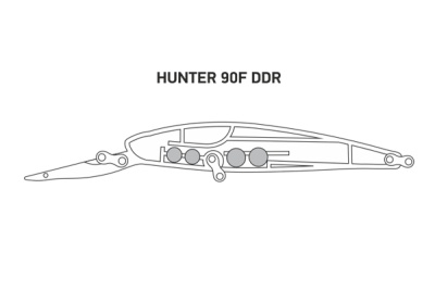 Воблер LureMax HUNTER 90F DDR-030 12гр. плавающий