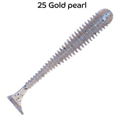 Силикон. приманки Crazy Fish Vibro Worm 3.  11-75-26-6