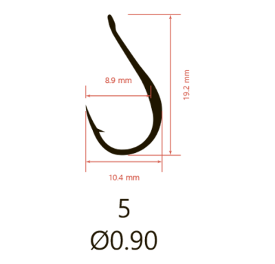 Крючки Saikyo KH-10062 NI CHINU DOUSKI BN № 5 (10шт.)