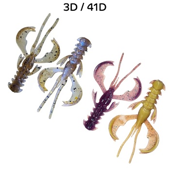 Силикон. приманки Crazy Fish Nimble 1.6  49-40-3d/41d-6