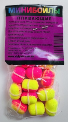 Бойлы Dolphin 8/14 плавающие (ваниль-кальмар)