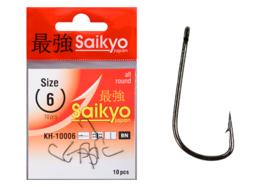 Крючки Saikyo KH-10006 Sode Ring BN № 6 (10шт.)